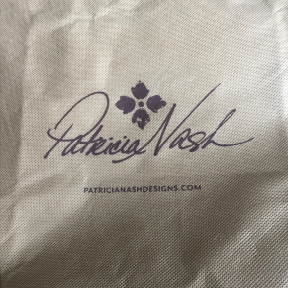 New! Patricia Nash Benvenuto Leather Signature Map Tote Bag - Picture 11 of 13